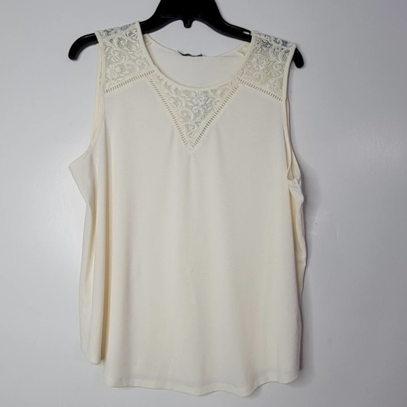 Tops - L Storybuk Top Tee Shirt Blouse Lace Stretch CC